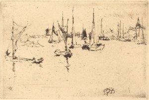 Tekneler, Dordrecht by James Abbott McNeill Whistler