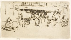 Stand, Pazar Yeri, Loches by James Abbott McNeill Whistler