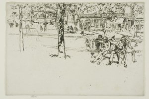 Boulevard Poissonniere, Paris by James Abbott McNeill Whistler