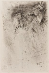 Saçı Fırçalamak by James Abbott McNeill Whistler