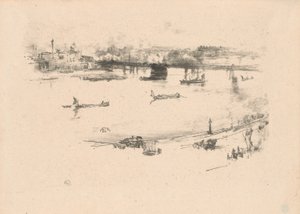 Charing Çapraz Demiryolu Köprüsü by James Abbott McNeill Whistler