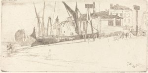 Chelsea İskelesi by James Abbott McNeill Whistler