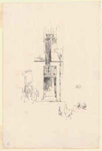 Horozlar ve Tavuklar, Hôtel Colbert by James Abbott McNeill Whistler