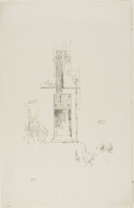 Horozlar ve Tavuklar, Hôtel Colbert by James Abbott McNeill Whistler