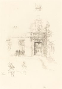 Avlu, Chelsea Hastanesi by James Abbott McNeill Whistler
