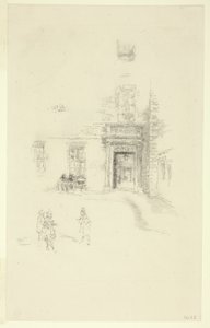 Avlu, Chelsea Hastanesi by James Abbott McNeill Whistler