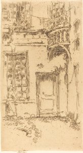 Avlu, Rue P.L. Kurye by James Abbott McNeill Whistler
