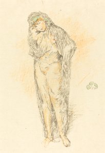 Drapeli Figür, Ayakta by James Abbott McNeill Whistler
