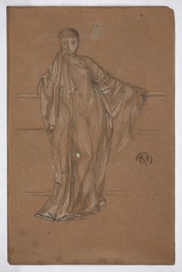 Korkulukta Dökümlü Figür by James Abbott McNeill Whistler