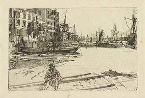 Eagle Wharf (Tyzac Whiteley and Co.) by James Abbott McNeill Whistler
