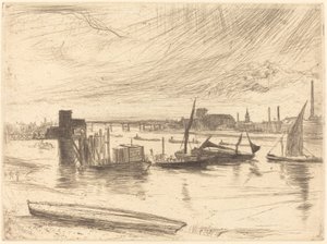 Sabah erken, Battersea by James Abbott McNeill Whistler