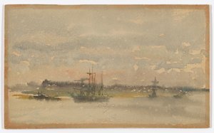 Erith-Akşam by James Abbott McNeill Whistler