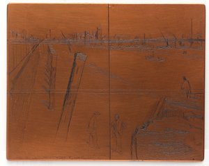 Dağlama plakası: Millbank by James Abbott McNeill Whistler