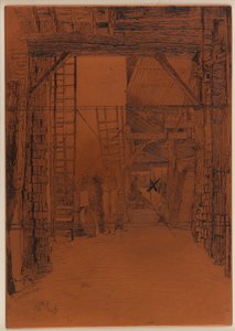 Dağlama plakası: Kireç brülörü by James Abbott McNeill Whistler