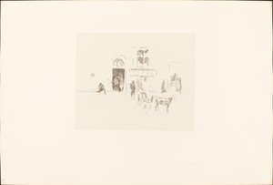 Gaiety Sahne Kapısı by James Abbott McNeill Whistler