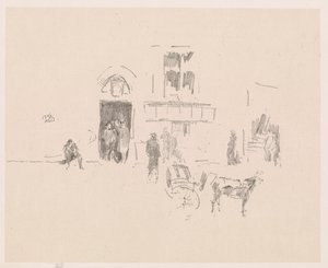 Gaiety Sahne Kapısı by James Abbott McNeill Whistler