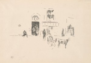 Gaiety Sahne Kapısı by James Abbott McNeill Whistler