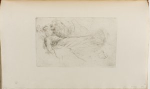 Kız uzanmış by James Abbott McNeill Whistler