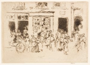 High Street, Brüksel by James Abbott McNeill Whistler