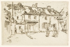 Hotel de la Promenade, Loches by James Abbott McNeill Whistler