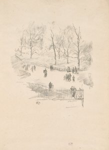 Kensington Bahçeleri by James Abbott McNeill Whistler