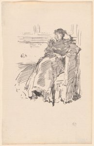 kırmızı elbise by James Abbott McNeill Whistler