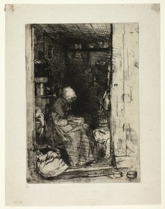La Vieille aux Loques (Paçavralı Yaşlı Kadın) by James Abbott McNeill Whistler