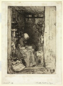 La Vieille aux Loques (Paçavralı Yaşlı Kadın) by James Abbott McNeill Whistler