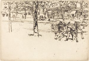 Bulvar Poissonniere by James Abbott McNeill Whistler
