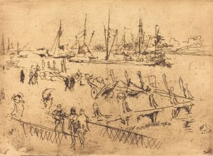 Küçük Dordrecht by James Abbott McNeill Whistler