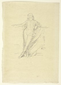 Küçük Draped Figür, Eğilerek by James Abbott McNeill Whistler