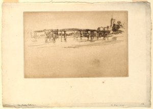 Küçük Putney Köprüsü by James Abbott McNeill Whistler