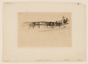 Küçük Putney Köprüsü by James Abbott McNeill Whistler