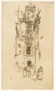 Belediye Binası, Loches by James Abbott McNeill Whistler