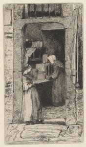 Hardal Kadın, doğadan on iki gravürden biri by James Abbott McNeill Whistler