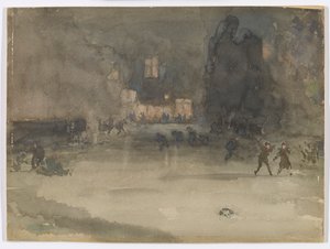Nocturne: Kışın Amsterdam by James Abbott McNeill Whistler