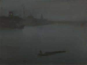 Mavi ve Gümüş Nocturne by James Abbott McNeill Whistler