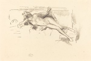 Çıplak Model, Yatan by James Abbott McNeill Whistler