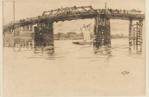 Eski Battersea Köprüsü by James Abbott McNeill Whistler