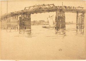 Eski Battersea Köprüsü by James Abbott McNeill Whistler