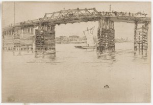 Eski Battersea Köprüsü by James Abbott McNeill Whistler