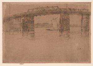 Eski Battersea Köprüsü by James Abbott McNeill Whistler