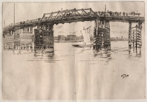 Eski Battersea Köprüsü by James McNeill Whistler