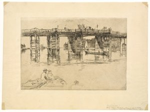 Eski Putney Köprüsü by James Abbott McNeill Whistler