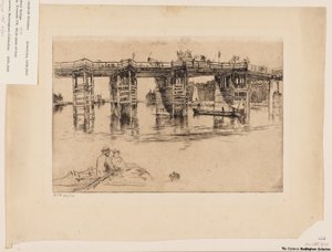Eski Putney Köprüsü by James Abbott McNeill Whistler
