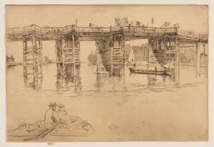 Eski Putney Köprüsü by James Abbott McNeill Whistler