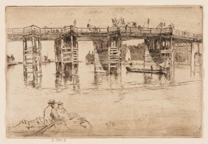 Eski Putney Köprüsü by James Abbott McNeill Whistler