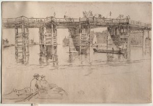 Eski Putney Köprüsü by James McNeill Whistler
