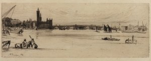 Eski Westminster Köprüsü by James Abbott McNeill Whistler