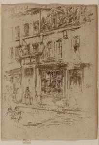 Küçük Tereyağı Sokağı, Brüksel by James Abbott McNeill Whistler